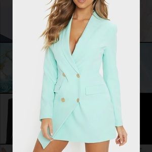 Mint blazer dress